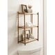preview thumbnail 8 of 8, Kate and Laurel Prisha Tiered Wall Shelf - 18x7x25