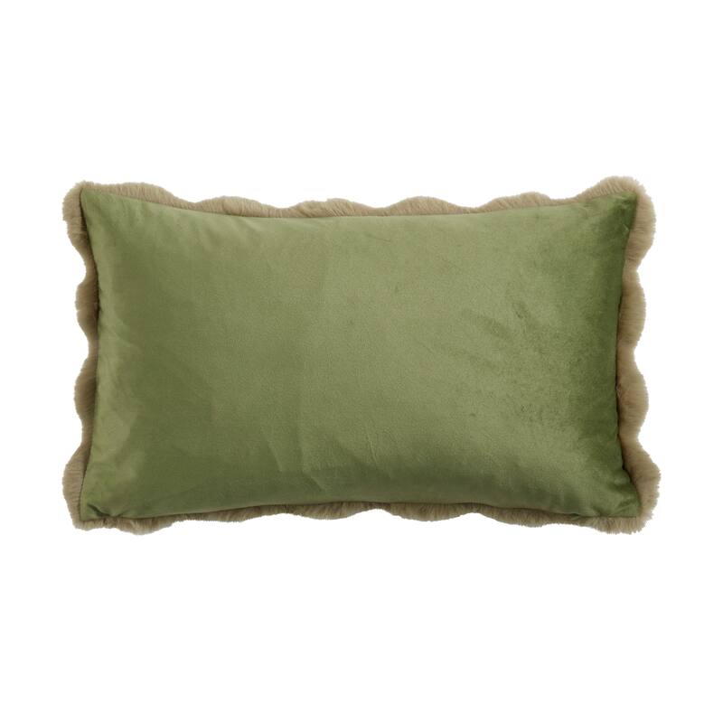 Plush Faux Fur Throw Pillow - Ultra-Soft Textured Accent for Sofa, Bed & Cozy Layered Styling