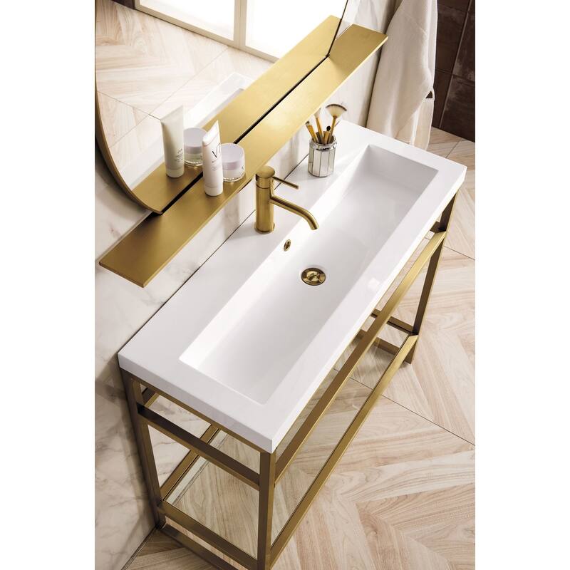 James Martin Vanities C105V39.5SCGWWG Boston 39-3/8" Rectangular