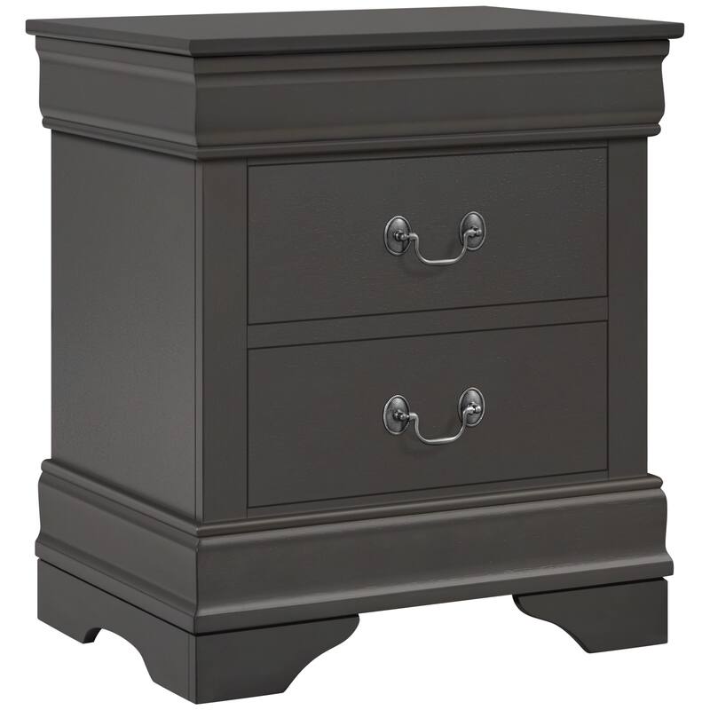 Yaheetech Modern 2-drawer Classic Nightstand Painted Bedside Table with Storage