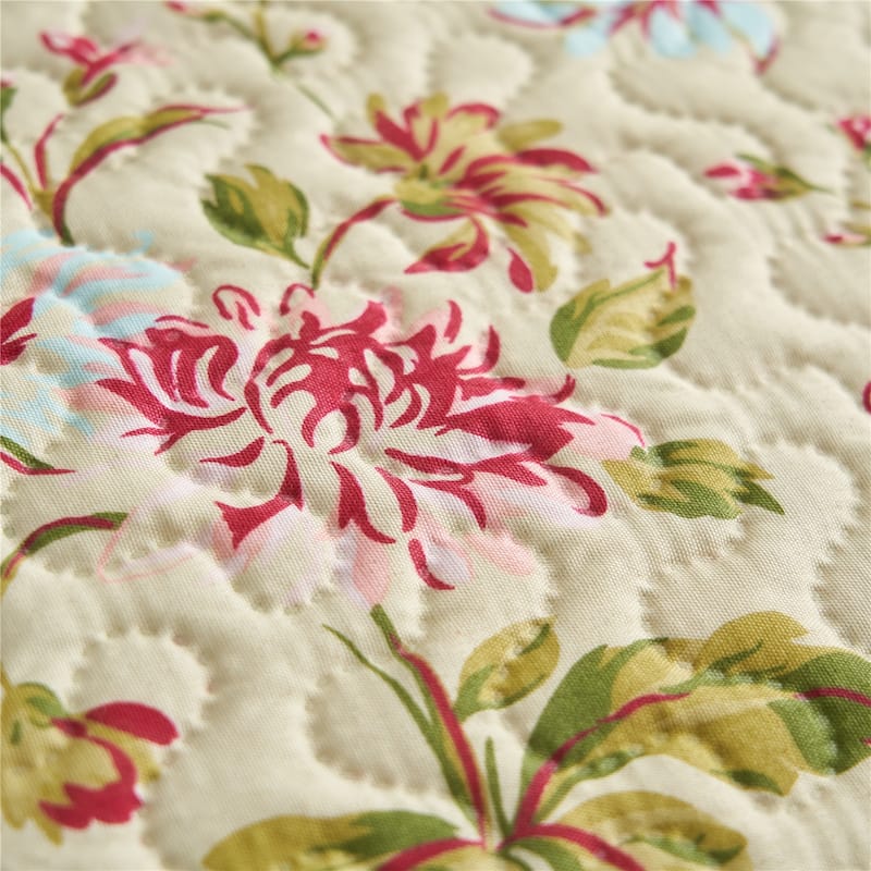 Pink Plaid Patchwork Quilt Set Bedspread