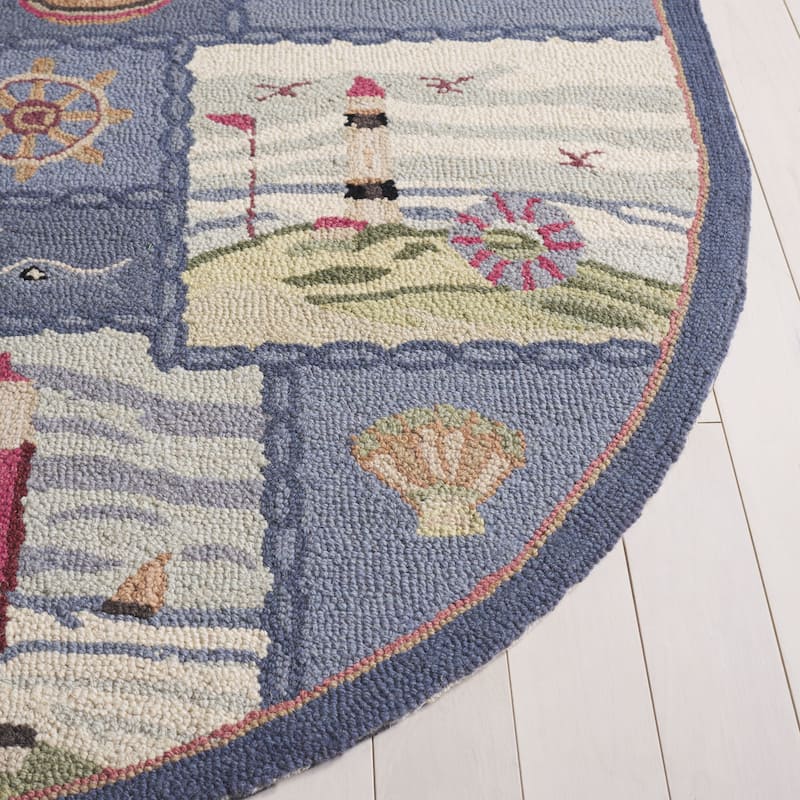 SAFAVIEH Handmade Chelsea Laurenzia French Country Nautical Wool Rug