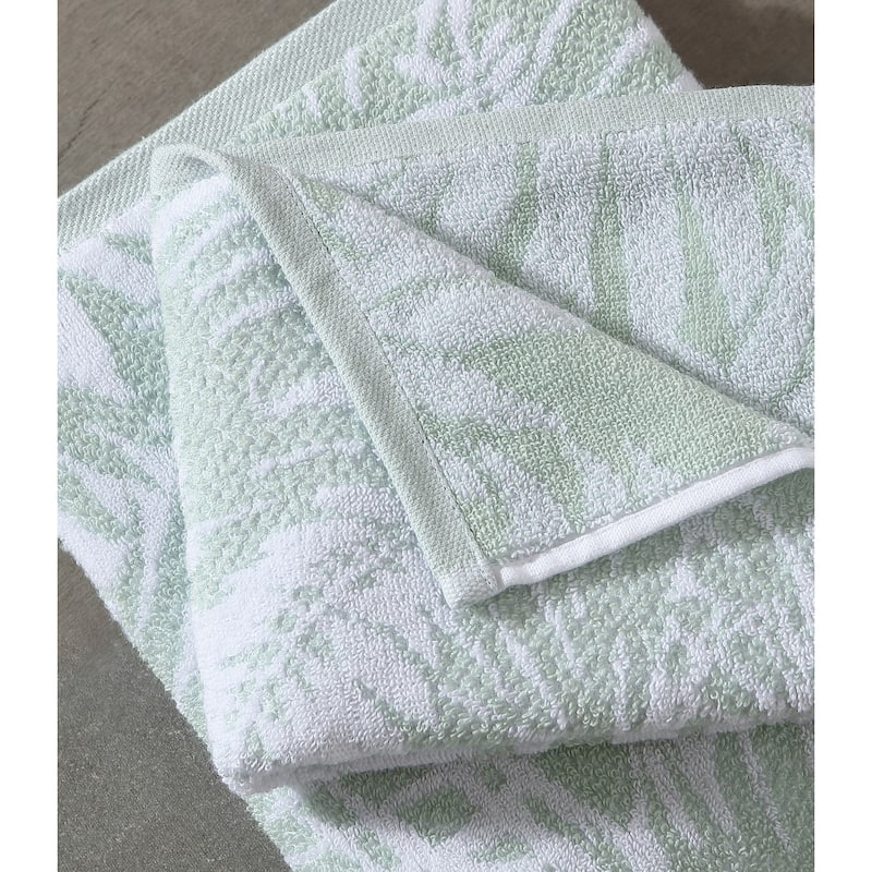 Tommy Bahama Lago Palm Green Cotton Terry Towel Set