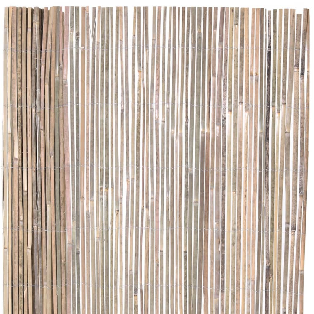 Split Bamboo Slat Screen Fencing Natural Finish Decorative Fence Roll