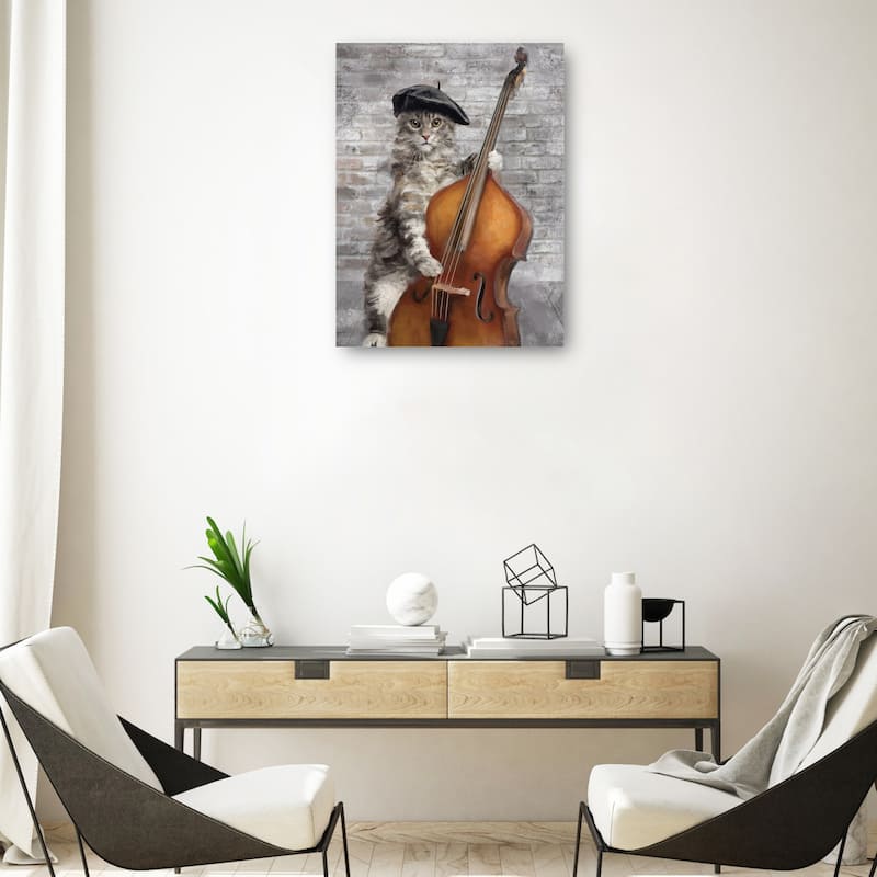 Jazz Cats III By Studio Arts Canvas Art Print
