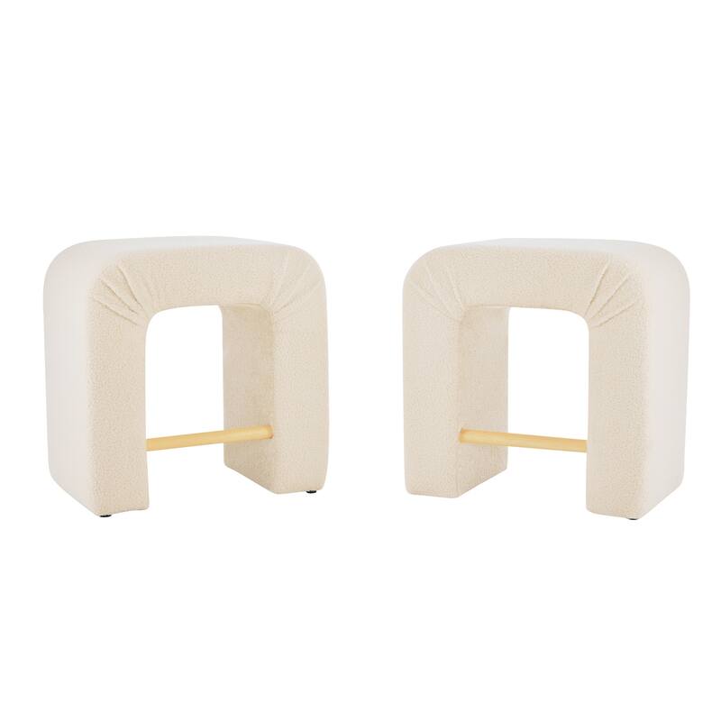 Modern 24 " Set of 2 Dining Chairs with Plush Cushioned Seats Wooden Legs for Kitchen Island Dining Room Living Room Bedroom