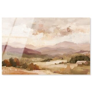 Rolling Hills I Rustic Wall Decor Acrylic Print by Art Remedy - Bed ...