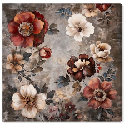 Dusk Dahlias Canvas by Art Remedy, Gallery Wrapped