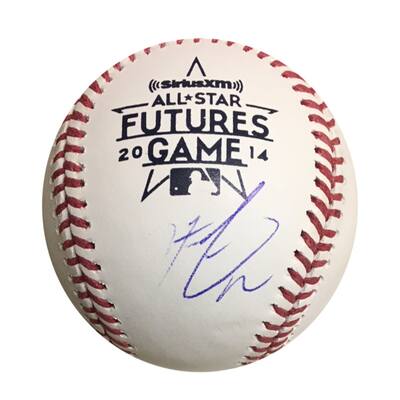 Francisco Lindor Autographed 2014 Futures Game Signed Baseball JSA COA - 8'6" x 11'6"