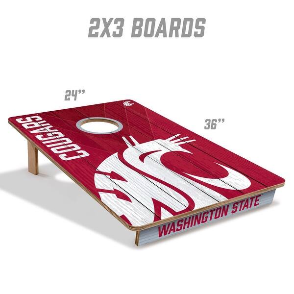 Washington State Cougars NCAA Tailgate Cornhole Board Set
