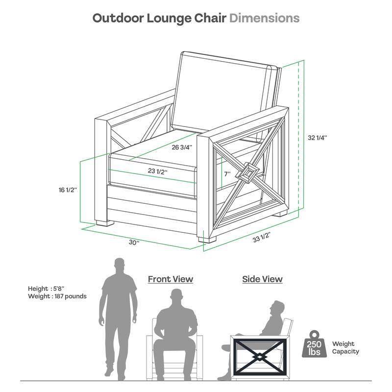 Cambridge Casual Provence Indonesian Teak 4-Piece Outdoor Conversation Set