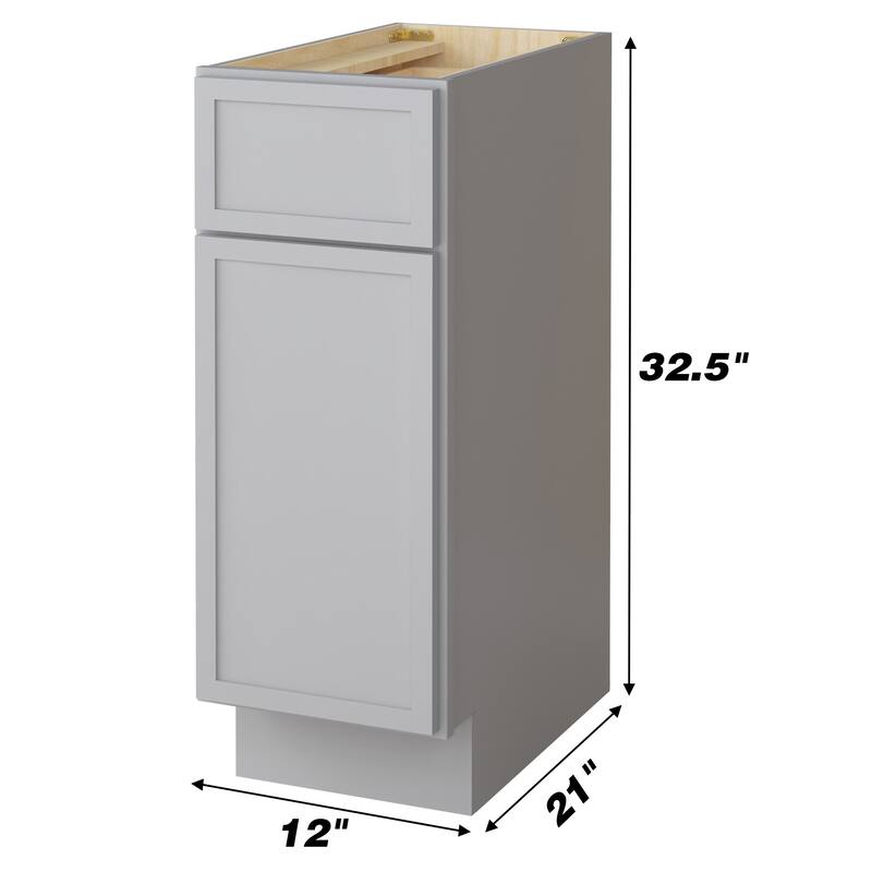 Vanity Art 12" Freestanding Single Base Storage Cabinet with Soft Close Door