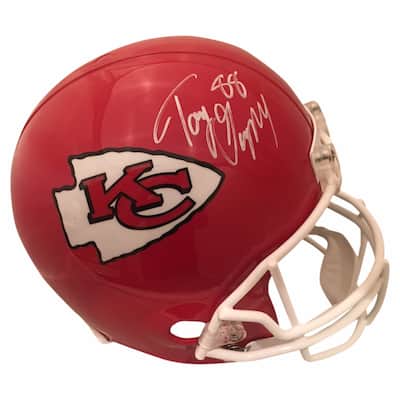 Tony Gonzalez Autographed Signed Full Size Replica Football Helmet JSA COA - 8'6" x 11'6"