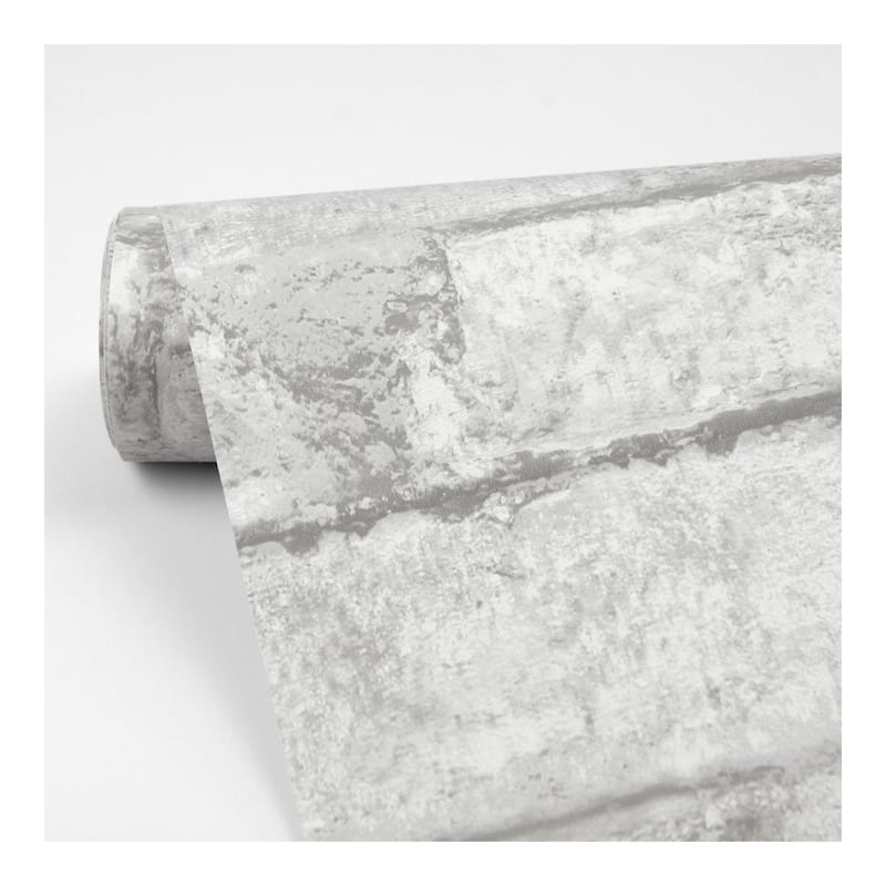 InHome White Denver Brick Peel & Stick Wallpaper - 198in x 20.5in x 0.025in