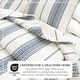 preview thumbnail 9 of 23, Linery & Co. Farmhouse Stripe Microfiber Quilt Set With Shams.