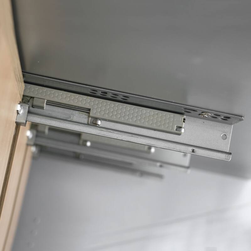 GDFStudio - Natura Shaker Style Double Ceramic Sink Freestanding Bathroom Vanity Set with Soft-close Drawers and Doors, Set of 2