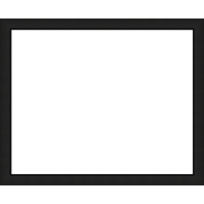 Amanti Art Midnight Black Narrow Framed Dry Erase Magnetic Board