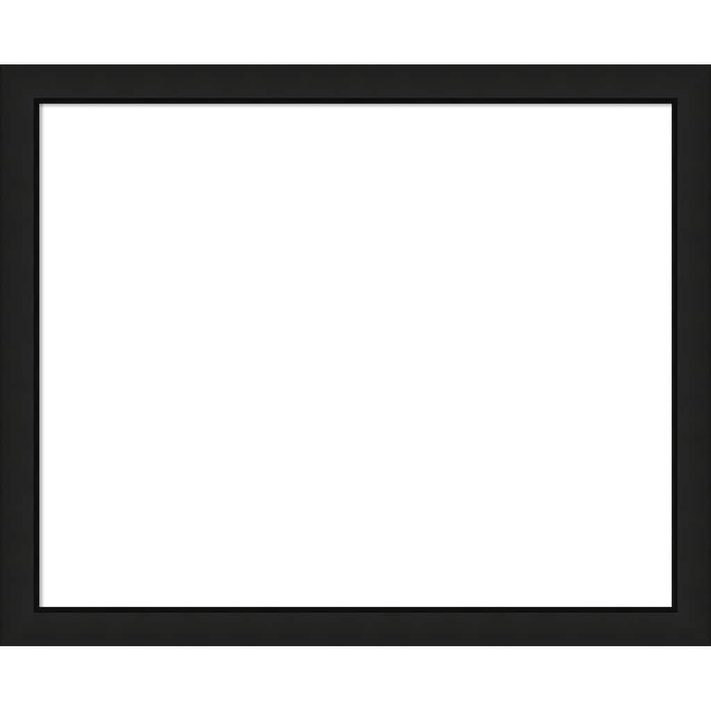Amanti Art Midnight Black Narrow Framed Dry Erase Magnetic Board