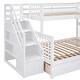 preview thumbnail 57 of 58, Stylish Design & L-Shaped Bunk Bed With 3 Beds for Space-saving, Maximized Storage Space