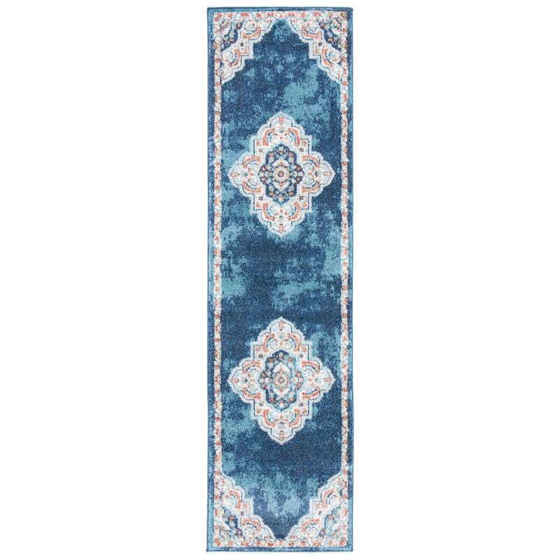 SAFAVIEH Phoenix Rosemary Medallion Distressed Rug
