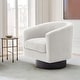 preview thumbnail 50 of 186, Modern Upholstered Barrel Chair Swivel Accent Chair for Living Room