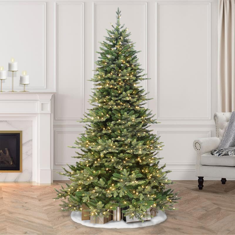 Puleo International 6.5 ft. Pre-lit Royal Majestic Douglas Fir Downswept Artificial Christmas Tree - 6.5 Foot