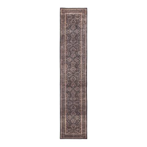 One of a Kind Hand Knotted Traditional Oriental Traditional Area Rug - 13' 10" X 2' 7"