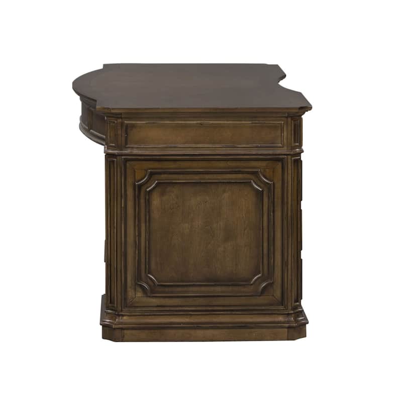 Amelia Antique Toffee Jr Executive Desk