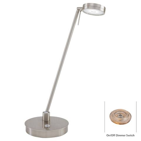 Kovacs 1 Light LED Desk Lamp in Brushed Nickel from the George's