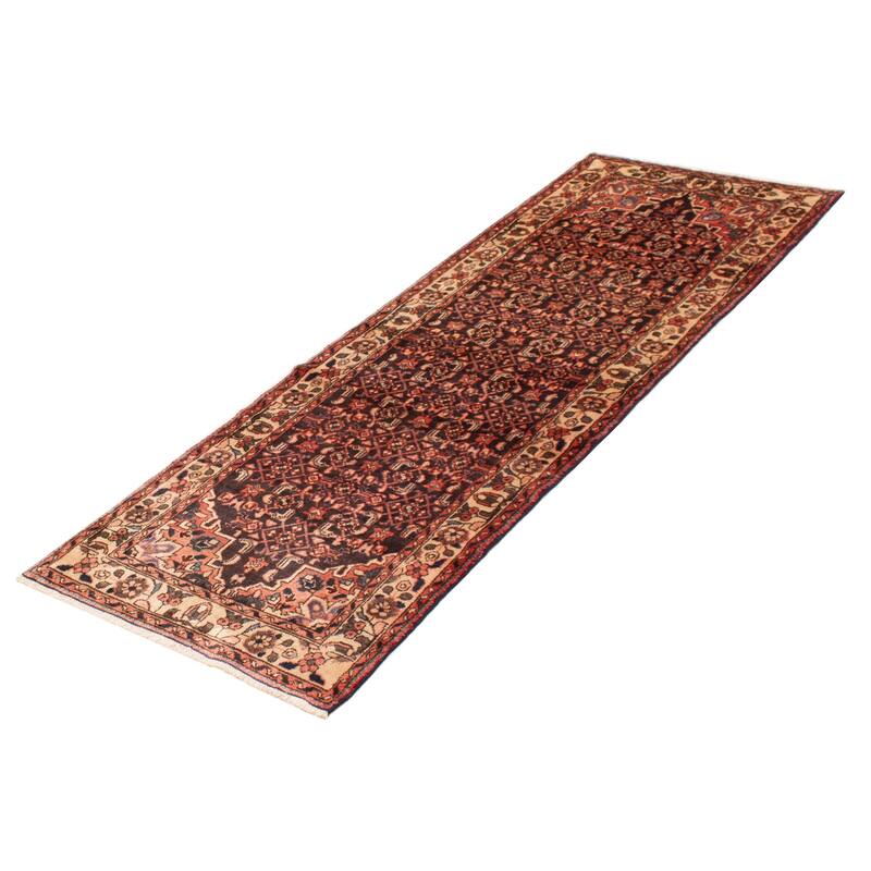 Andelz Black, Red Rug 3'5" x 10'0" - 3'5 x 10'0
