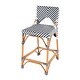 preview thumbnail 1 of 29, Creanly 25.25"H Seat Rattan Counter Stool with Back