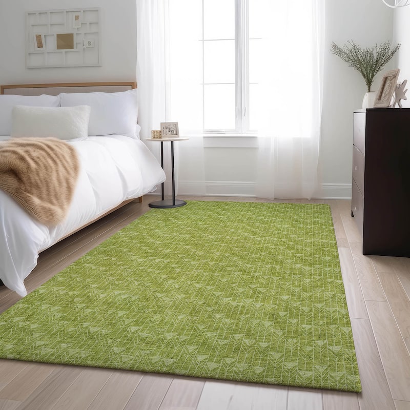 Premium Washable Super Soft Boho Moroccan Modern Mayfield Rug - Aloe - 2' 6" x 3' 10" - Rectangle
