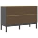 preview thumbnail 5 of 23, vidaXL Sideboard FLORO 44.9"x16.9"x29.1" Solid Wood Pine - 44.9" x 16.9" x 29.1"