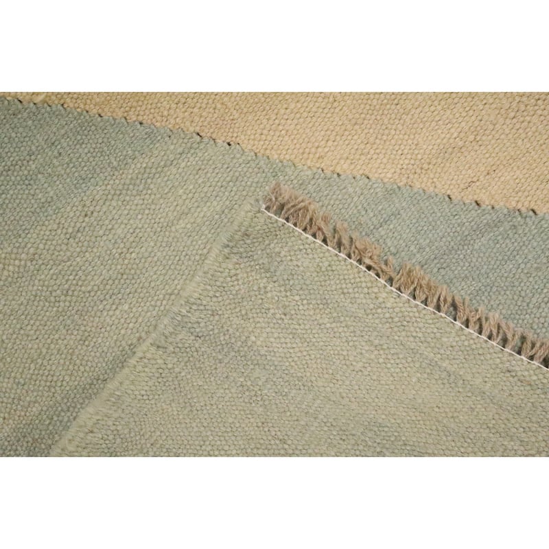 Hand Woven Oriental 100% Wool Carpet Southwestern Modern Beige & Ivories Kilim Area Rug - 5' 9'' X 3' 10''