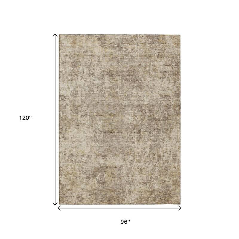 HomeRoots Abstract Transitional Rectangle Outdoor Rug