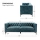 preview thumbnail 7 of 10, Calymne 84" Modern Square Arms Sofa with Button-Tufted Back by HULALA HOME