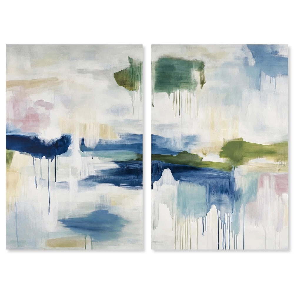 Kairos I Canvas Set of 2 by Art Remedy, Gallery Wrapped