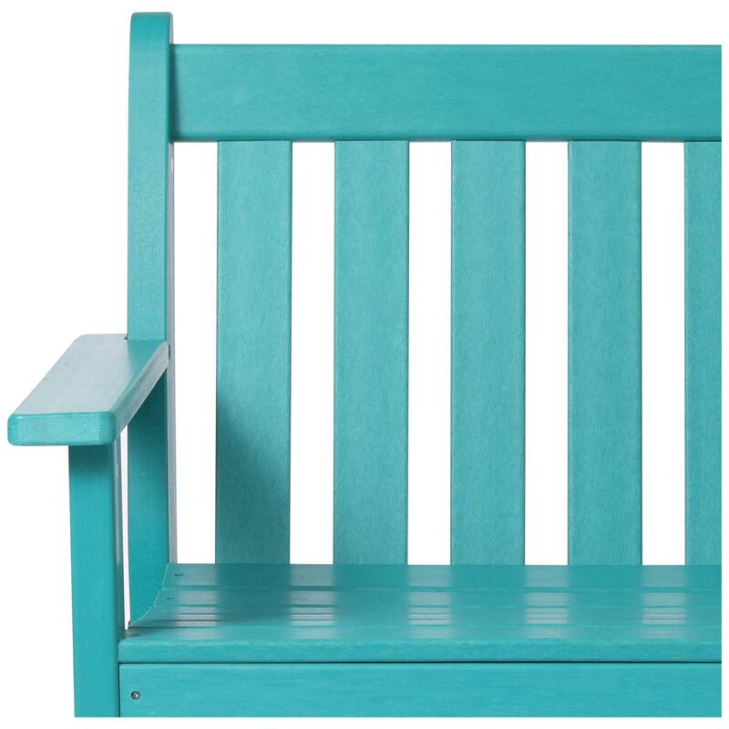 Polytrends Laguna 3-Piece Outdoor Patio Bench Set With Coffee Table