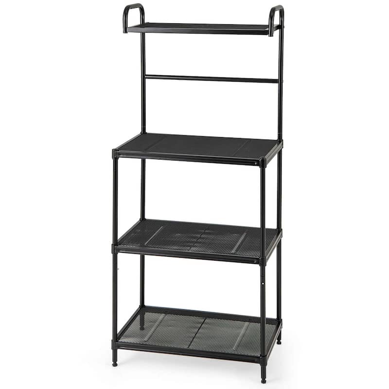 Costway 4-Tier Baker's Rack Microwave Oven Stand Shelves Kitchen - See Details