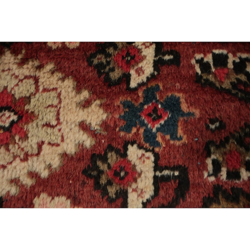 Hand Knotted Oriental 100% Wool Carpet Traditional Floral Oranges & Rust Mahal Area Rug - 12' 0'' X 10' 3''
