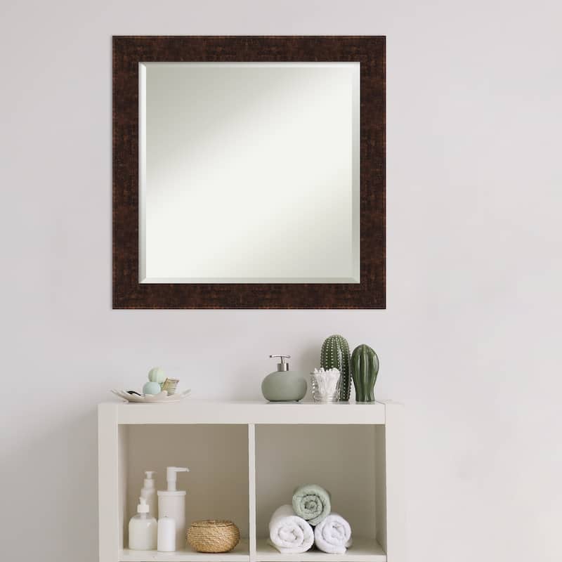 Beveled Bathroom Wall Mirror - William Frame