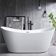 preview thumbnail 55 of 53, Vanity Art 71" X 32" White Acrylic Freestanding Air Bubble Soaking Bathtub with UPC Certified Overflow and Pop-up Drain