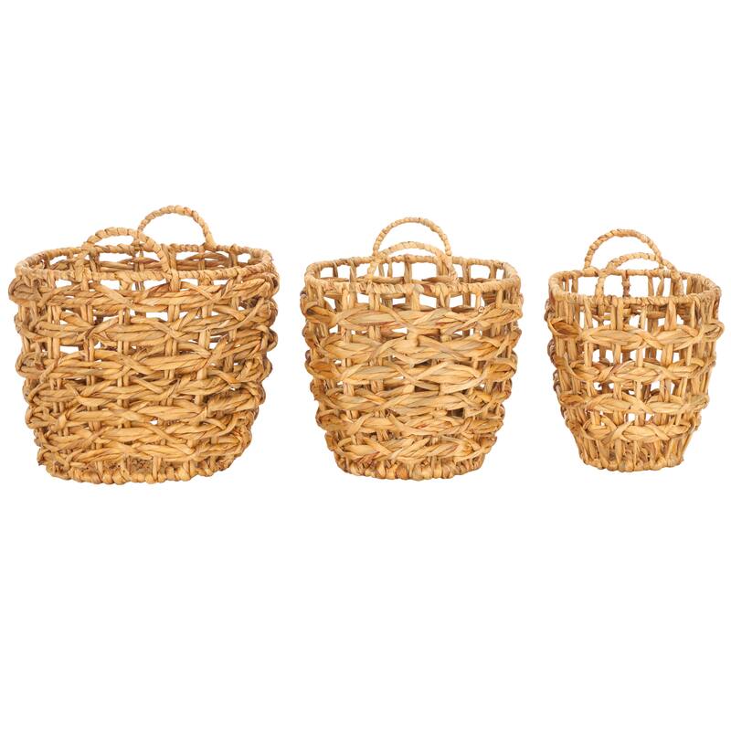 SAFAVIEH Aybike Set Of 3 Storage Baskets (Fully Assembled) - 19.6 In. W x 13.3 In. D x 13.3 In. H - 20Wx13Dx13H