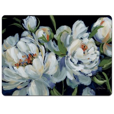 Hardboard Placemat, Peony Season, Set of 2, Made in the USA