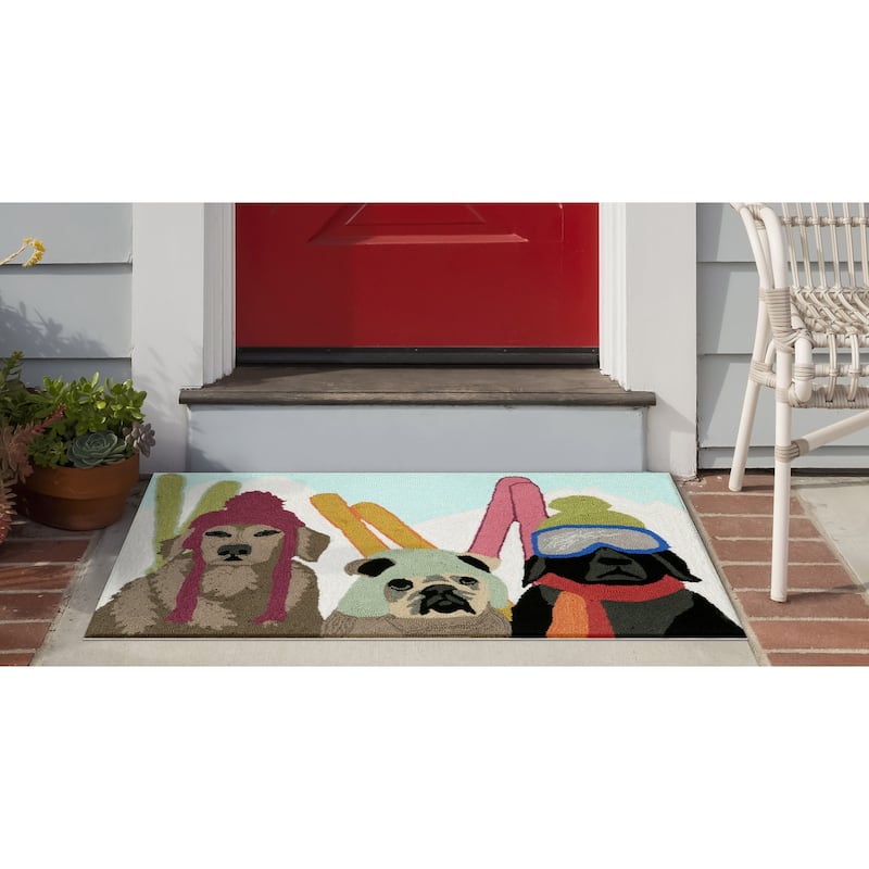 Liora Manne Frontporch Ski Patrol Indoor/Outdoor Mat - 2'6 x 4'