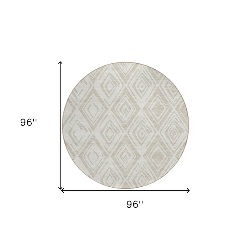HomeRoots Geometric Transitional Rectangle Outdoor Rug