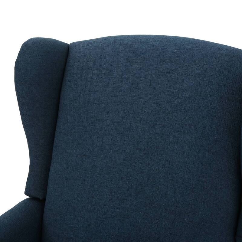 Traditional Fabric Recliner Chairs with Studded Border by Christopher Knight Home