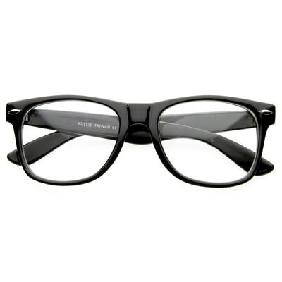Vintage Inspired Horn Rimmed Glasses Clear Lens Acetate Frame Unisex 50Mm