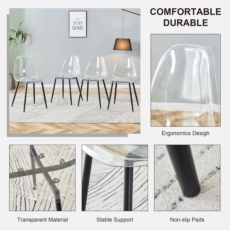 Transparent Dining Chair,Plastic Chair