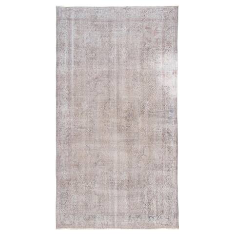 ECARPETGALLERY Hand-knotted Color Transition Grey Wool Rug - 5'4 x 9'11